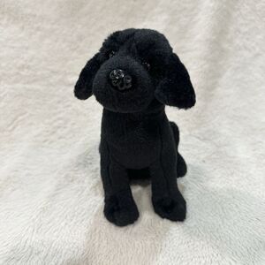 Hero Industries Black Lab Labrador Retriever 8” Sitting Dog Puppy Plush